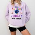 Goodbye 5th Grade Graduation 2025 6th Grade Graduate Kids Comfort Colors Sweatshirt Orchid