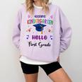 Goodbye Kindergarten Graduation Class 2025 1st Grade Kids Comfort Colors Sweatshirt Orchid