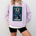 Gothic Girl Tarot Card Introverted Reader And Reading Comfort Colors Sweatshirt Orchid Gothic Girl Tarot Card Introverted Reader And Reading Comfort Colors Sweatshirt Orchid