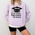 Grad 2022 Graduation Tassel Was Worth The Hassle Comfort Colors Sweatshirt Orchid