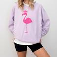 Graduate Cute Pink Flamingo Graduation Comfort Colors Sweatshirt Orchid