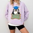 Graduate Penguin Class Of 2025 Kids Graduation Comfort Colors Sweatshirt Orchid
