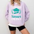 I Graduated Smart Graduation Student College University Comfort Colors Sweatshirt Orchid