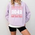 Graduating Class Of 2042 First Day Of School 2042 Graduation Comfort Colors Sweatshirt Orchid