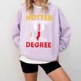 Graduation 2024 Hotter By One Degree Shirt Class Of 24 Comfort Colors Sweatshirt Orchid