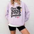 Graduation 2025 Senior 2025 Class Of 2025 Graduate Comfort Colors Sweatshirt Orchid