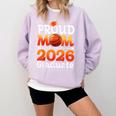 Graduation Basketball Retro Proud Mom Of A 2026 Graduate Comfort Colors Sweatshirt Orchid