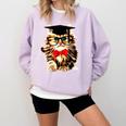 Graduation Cat Class Of 2023 Comfort Colors Sweatshirt Orchid