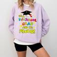 Graduation Class 2018 Cap Gown Shirt Preschool Grad Proud Comfort Colors Sweatshirt Orchid
