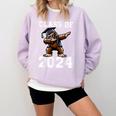 Graduation Class Of 2024 Bigfoot Graduated Seniors 2024 Comfort Colors Sweatshirt Orchid