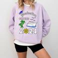 Graduation Cruise 2024 Ship Boat Vacation Summer Vacation Men Women Kids Comfort Colors Sweatshirt Orchid