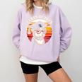 Graduation Day 2025 Graduate Class School Degree College Dog Comfort Colors Sweatshirt Orchid