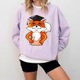 Graduation Fox School Bachelor Master Doctor Study Comfort Colors Sweatshirt Orchid
