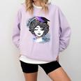 Graduation Masters Degree Woman Queen Graduate 2025 Comfort Colors Sweatshirt Orchid