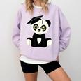 Graduation Panda Bear 2017 Graduate Graduation T-Sh Comfort Colors Sweatshirt Orchid