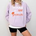 Graduation Shirt High School And College For Sleepy Graduate Comfort Colors Sweatshirt Orchid