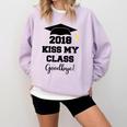 Graduation T Shirt Kiss My Class 2018 Goodbye Comfort Colors Sweatshirt Orchid