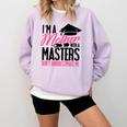 Graduation T Shirt For Mom Mother With A Master's Degree Tee Comfort Colors Sweatshirt Orchid