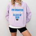 Graduation Turns Out Im Smarter Than I Look Comfort Colors Sweatshirt Orchid