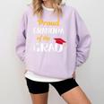 Grandpa Of Graduate Shirt Proud Grandfather Graduation Tee Comfort Colors Sweatshirt Orchid