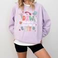 Groovy DSW Doctor Of Social Work Graduation DSW Graduate Comfort Colors Sweatshirt Orchid