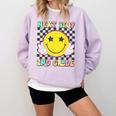 Groovy Next Stop 2nd Grade 1st Grade Graduation 2025 Comfort Colors Sweatshirt Orchid