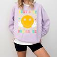 Groovy Next Stop 2nd Grade 1st Grade Graduation 2025 Premium Comfort Colors Sweatshirt Orchid