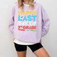 Happy Last Day Of 3rd Grade Shirt Third Grade Graduation Comfort Colors Sweatshirt Orchid