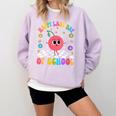 Happy Last Day Of School Student Graduation Comfort Colors Sweatshirt Orchid