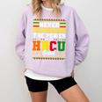HBCU Grad Historically College Graduation Comfort Colors Sweatshirt Orchid