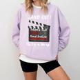 Homeland Security Degree Graduation Film Clapper Comfort Colors Sweatshirt Orchid
