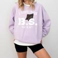 I Hope This BS Pays Off Graduation Bachelors Degree Comfort Colors Sweatshirt Orchid