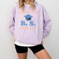 I Hope This BS Pays Off Graduation College Bachelor Degree Comfort Colors Sweatshirt Orchid