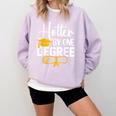 Hotter By One Degree Graduation 2025 Comfort Colors Sweatshirt Orchid