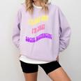 I'm Just Social Distancing Introvert Funny Comfort Colors Sweatshirt Orchid I'm Just Social Distancing Introvert Funny Comfort Colors Sweatshirt Orchid