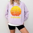I'm Outstanding Retro Introvert Mountain Trip Lover Comfort Colors Sweatshirt Orchid