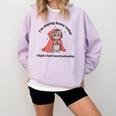 I’m Staying Home Today Cat Introvert Homebody Comfort Colors Sweatshirt Orchid