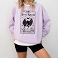 Introvert Apparel Emporium Mothman Tarot Card Antisocial Butterfly Cryptozoologist -Adults Grey Comfort Colors Sweatshirt Orchid Introvert Apparel Emporium Mothman Tarot Card Antisocial Butterfly Cryptozoologist -Adults Grey Comfort Colors Sweatshirt Orchid