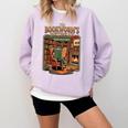 Introvert Book Lover The Bookworm's Retreat Comfort Colors Sweatshirt Orchid