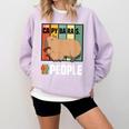 Introvert Capybara Rodent Animal Lover Antisocial Retro Comfort Colors Sweatshirt Orchid