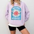 Introvert Cute Anti-Social Shy Person Inner Strength Comfort Colors Sweatshirt Orchid