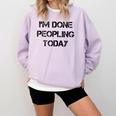 Introvert Design For Introverted Men And Women Comfort Colors Sweatshirt Orchid Introvert Design For Introverted Men And Women Comfort Colors Sweatshirt Orchid