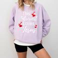 This Introvert Loves Jesus Religious Red Hearts Graphic Comfort Colors Sweatshirt Orchid This Introvert Loves Jesus Religious Red Hearts Graphic Comfort Colors Sweatshirt Orchid
