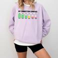 Introvert Low Battery My Connection Compass Comfort Colors Sweatshirt Orchid Introvert Low Battery My Connection Compass Comfort Colors Sweatshirt Orchid