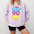 Introvert But Willing To Discuss 90s R&B 1990s Kid Comfort Colors Sweatshirt Orchid