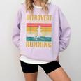 Introvert But Willing To Discuss Running Comfort Colors Sweatshirt Orchid Introvert But Willing To Discuss Running Comfort Colors Sweatshirt Orchid