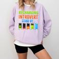 Introverted Recharging Introvert Saying Sarcasm Comfort Colors Sweatshirt Orchid Introverted Recharging Introvert Saying Sarcasm Comfort Colors Sweatshirt Orchid