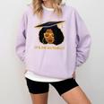 Its Doctor Actually Graduation Healthcare Afro Women Comfort Colors Sweatshirt Orchid
