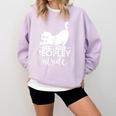 It's Way Too Peopley Outside Cute Cat Introvert Comfort Colors Sweatshirt Orchid