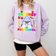 I Just Crushed Preschool Pre-K Preschoolers Graduation Comfort Colors Sweatshirt Orchid
